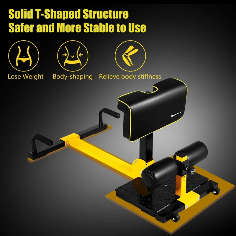 8-In-1 Multifunctional Home Gym Squat Fitness Equipment, Black
