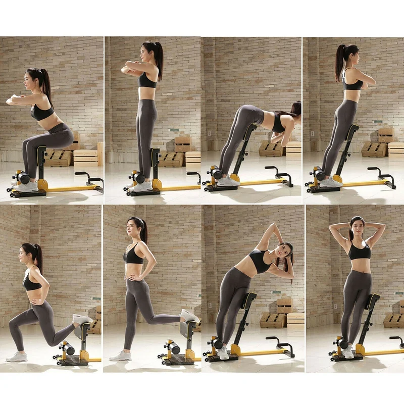 8-In-1 Multifunctional Home Gym Squat Fitness Equipment, Black
