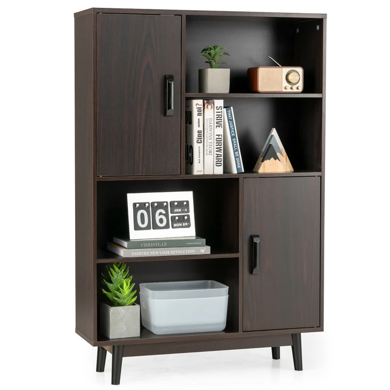 Sideboard Storage Cabinet, Dark Brown