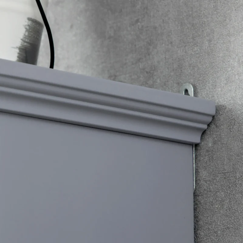 Wall Cabinet, Medicine Cabinet, Over Toilet, Adjustable Shelf, 2 Doors, Gray