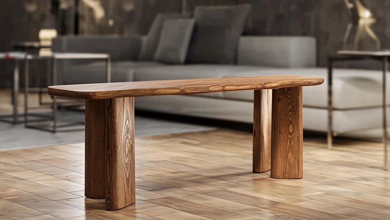 Banc en bois recyclé fait main – Meuble artisanal design et durable
