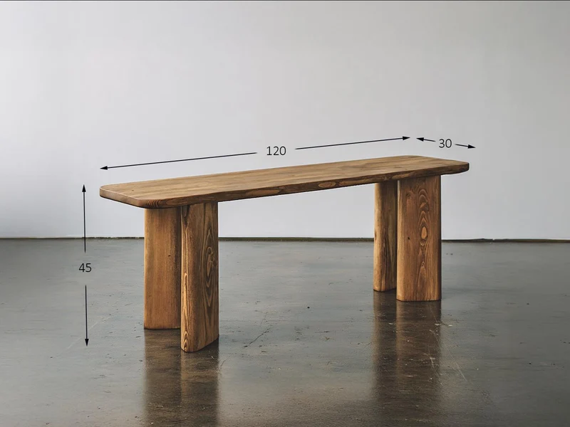 Banc en bois recyclé fait main – Meuble artisanal design et durable