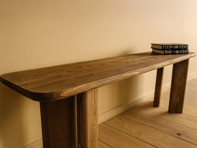 Banc en bois recyclé fait main – Meuble artisanal design et durable