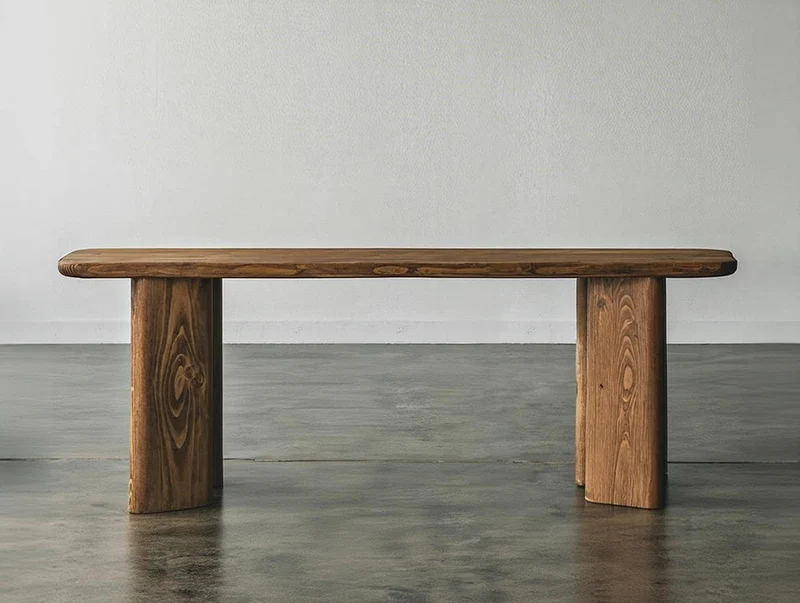 Banc en bois recyclé fait main – Meuble artisanal design et durable
