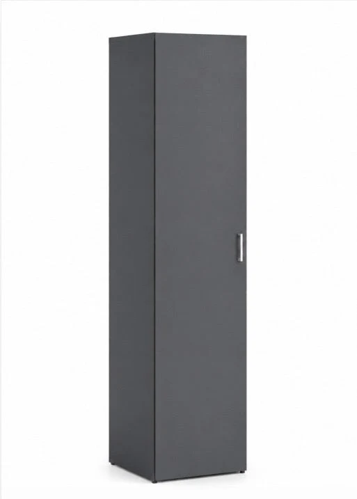 Armoire ANDRUP Gris Anthracite - 176 cm - avec 1 porte