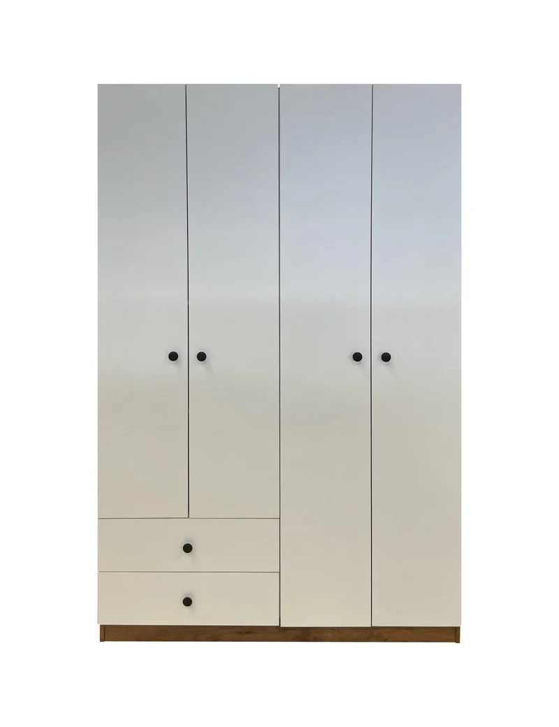 Armoire 4 portes 2 tiroirs - GLORY - MEILLEUR VENTE