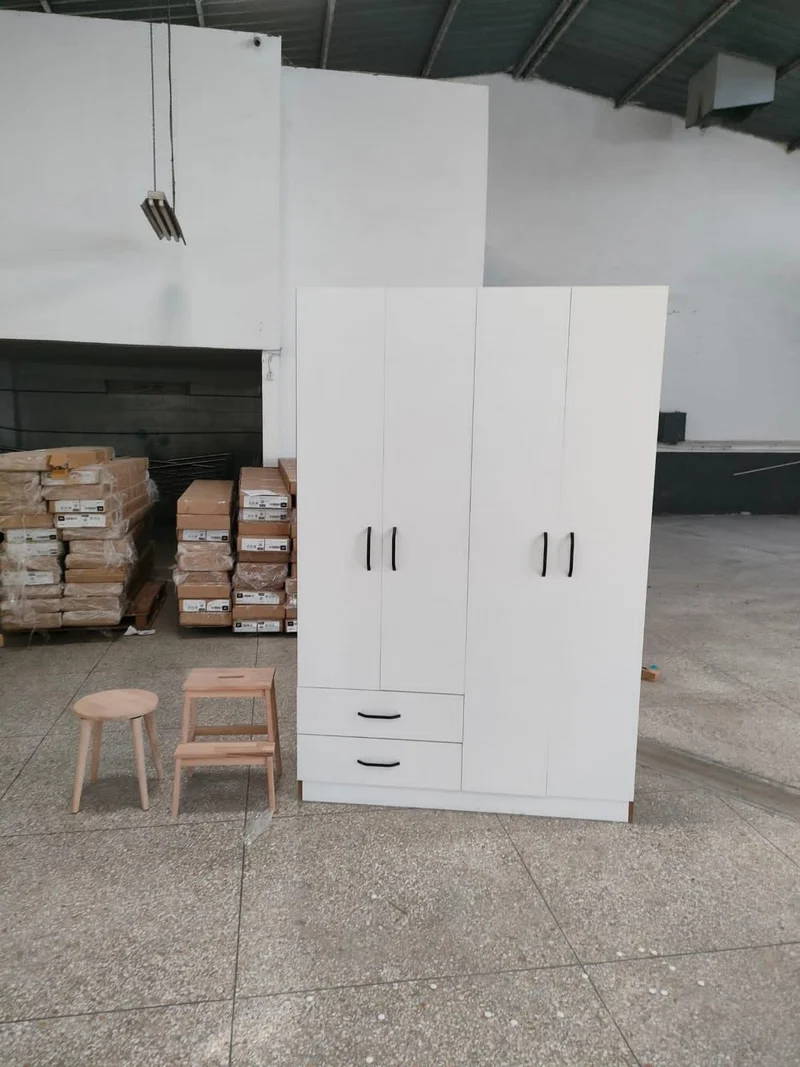 Armoire 4 portes 2 tiroirs - GLORY - MEILLEUR VENTE