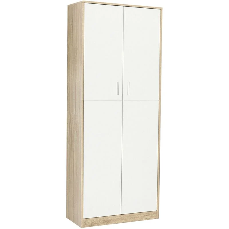 Armoire Viva Chêne et Blanc - 190cm