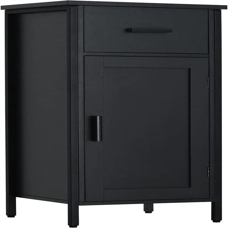 Meuble de rangement au sol étroit avec 1 porte et 1 tiroir - 11,8P x 13,8L x 31,5H