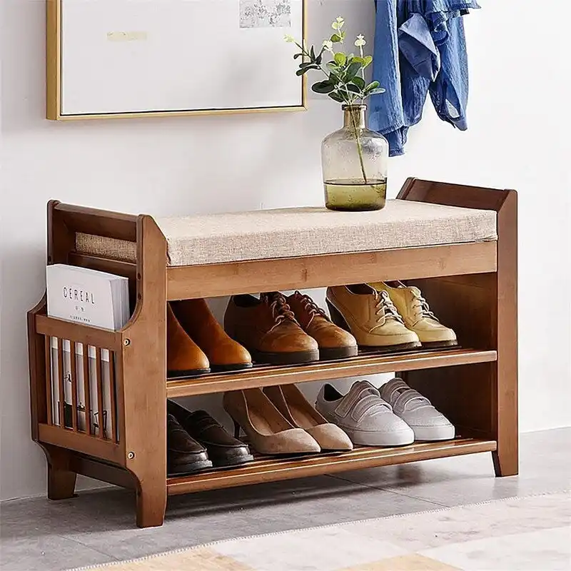 Banc à chaussures à 2 niveaux - 31,5P x 11,6L x 19,5H