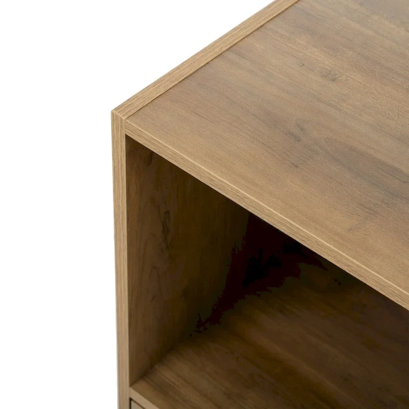 Meuble de Rangement Salle de Bain, Petit Meuble de Rangement, Armoire en Rotin, Meuble 1 Porte