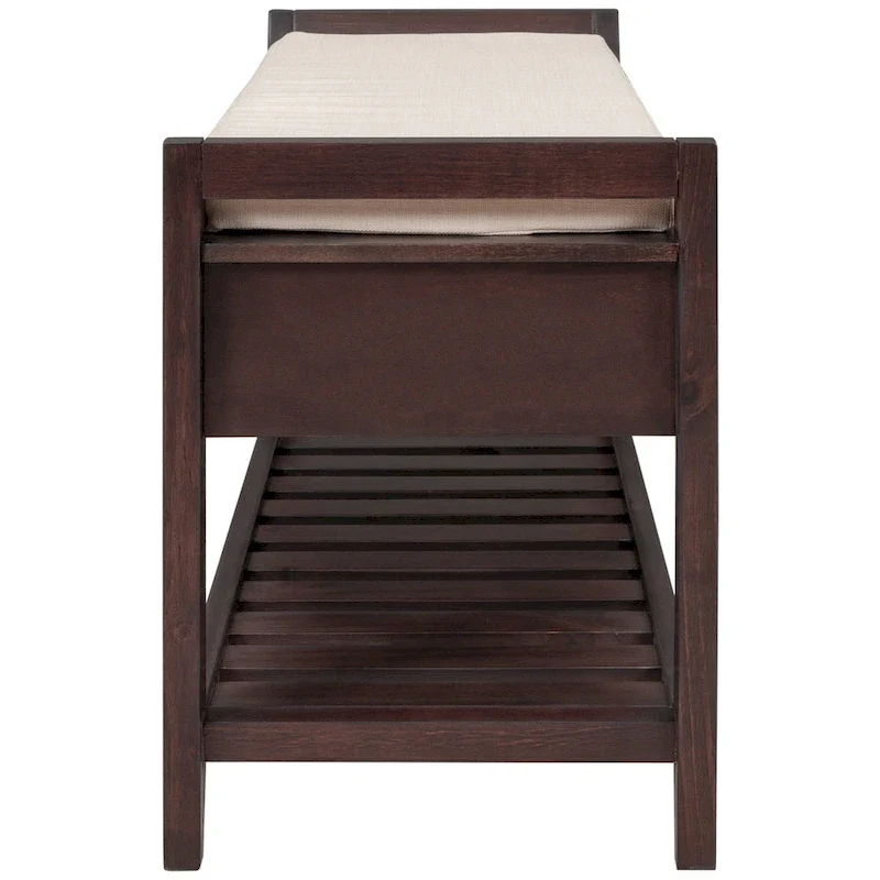 Banc de rangement d'entrée moderne multifonction avec siège rembourré et tiroirs