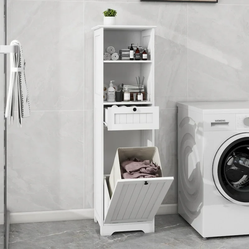 Meuble de tri de linge inclinable à un tiroir