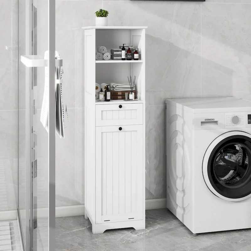 Meuble de tri de linge inclinable à un tiroir