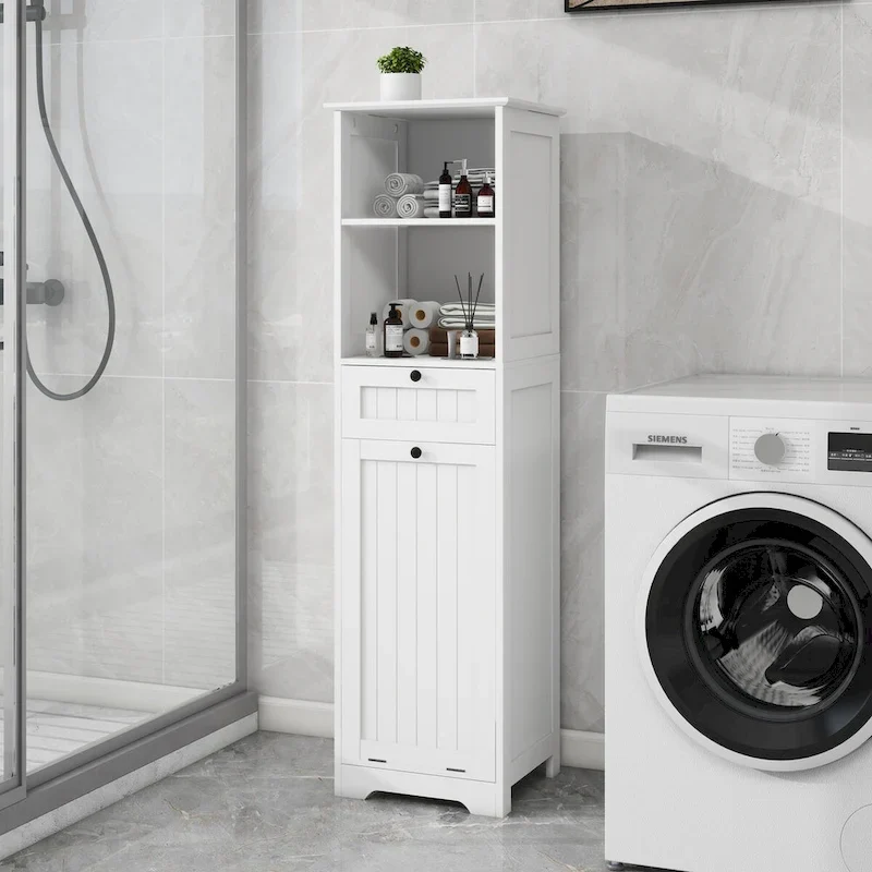 Meuble de tri de linge inclinable à un tiroir