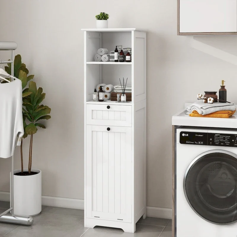 Meuble de tri de linge inclinable à un tiroir