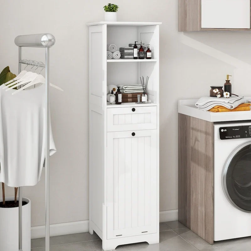 Meuble de tri de linge inclinable à un tiroir