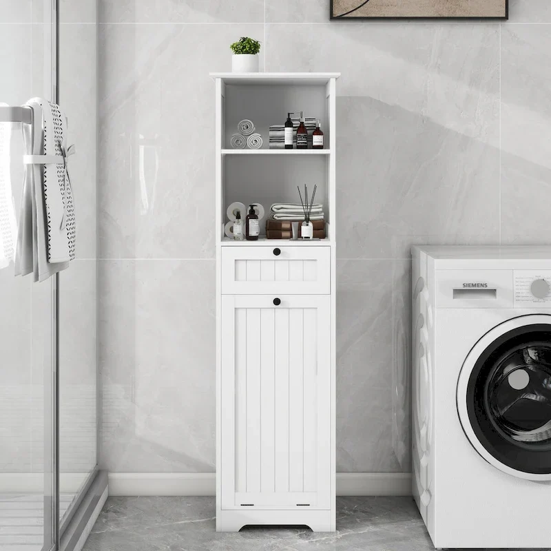 Meuble de tri de linge inclinable à un tiroir