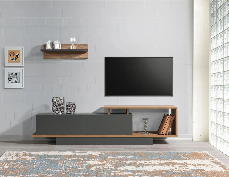 Ensemble Meuble TV+ Table basse + 2 tables d'appoint