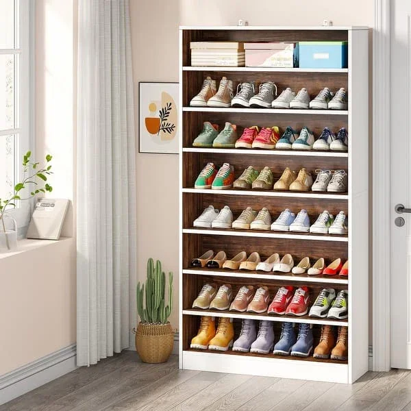 Meuble a chaussure avec Etagere NERMINE 170-180 cm - 4 a 7 Etagère