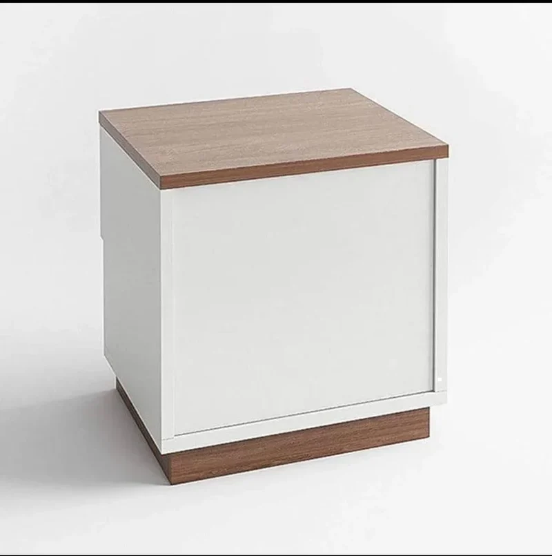 Table de chevet VIENA en bois avec 2 Tiroirs - 40x33x40 cm