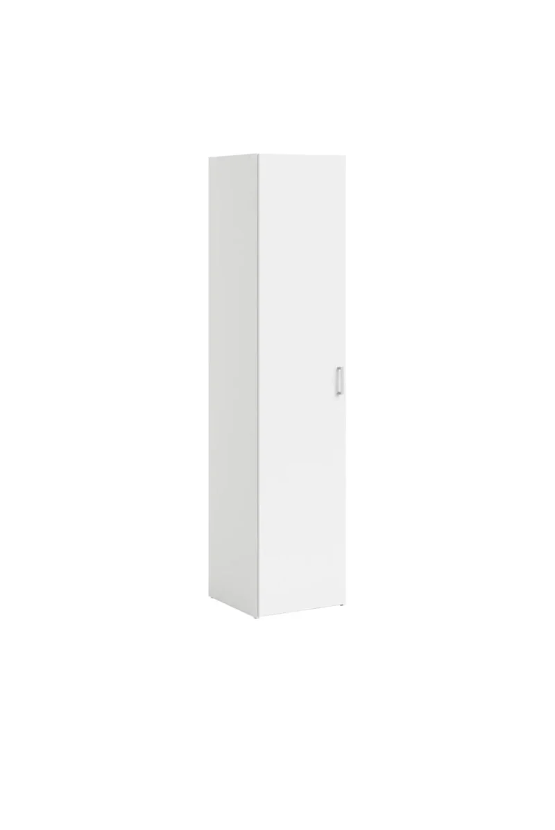 Armoire ANDRUP Blanc - 176 cm - avec 1 porte Blanc
