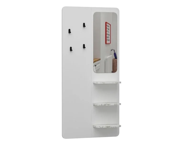 Porte-manteau Buket Blanc-Marbre Blanc