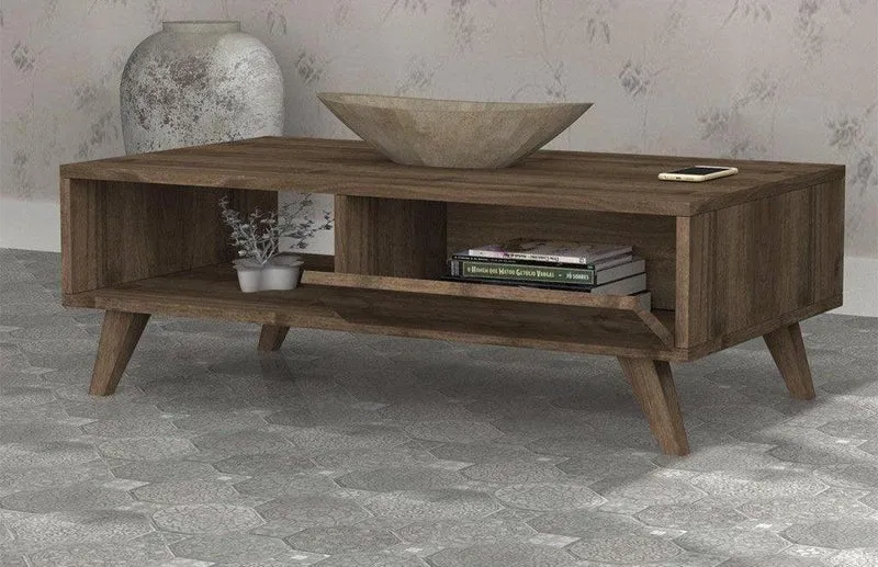 RESTA 120cm - Table Basse - Noyer