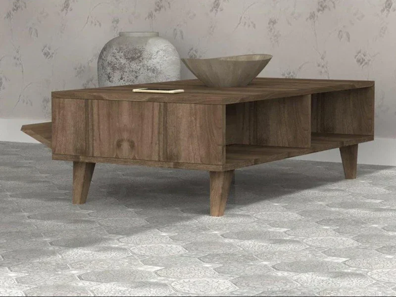 RESTA 120cm - Table Basse - Noyer