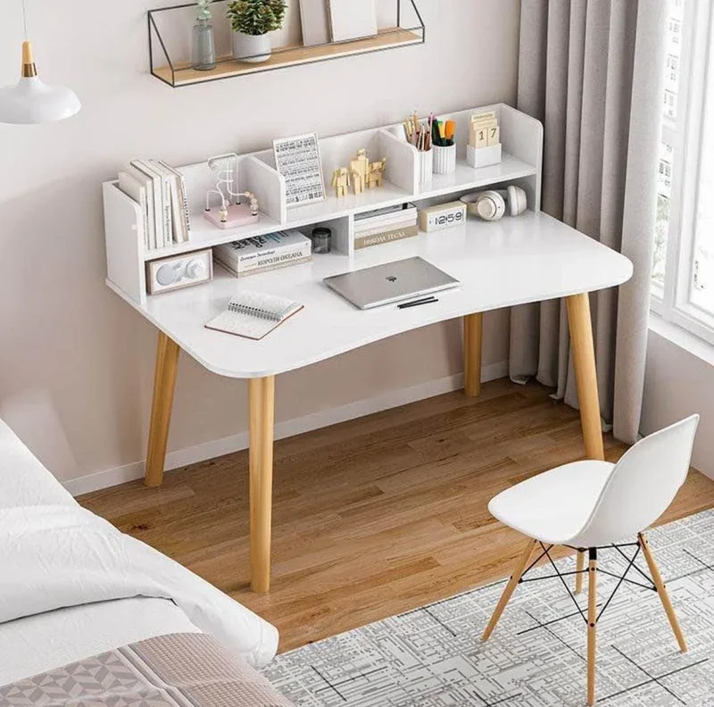 PERTUIS Biblio - Bureau en bois avec Bibliotheque