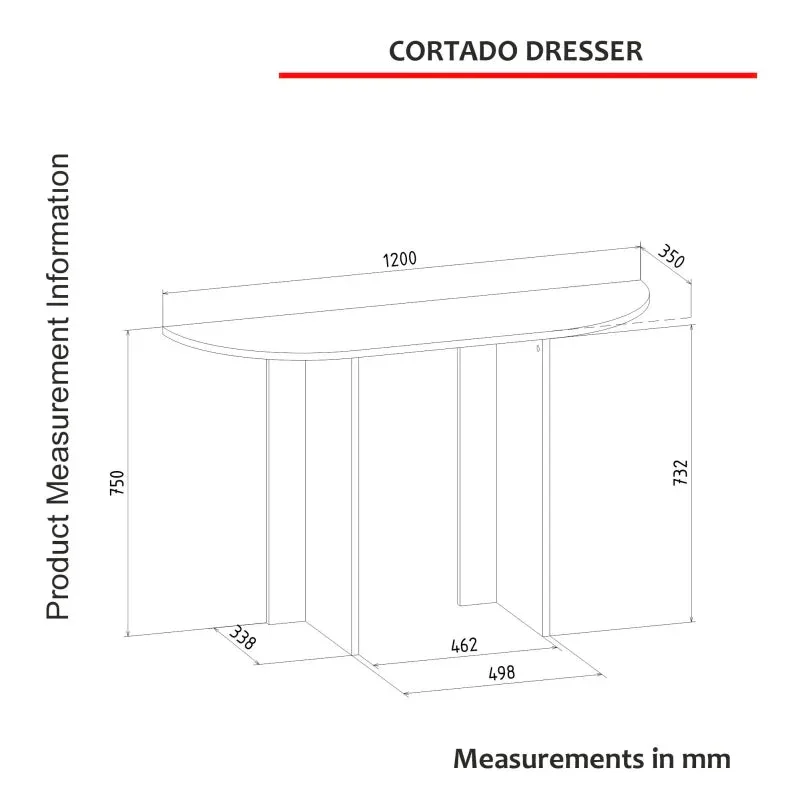 Console Cortado - Noyer