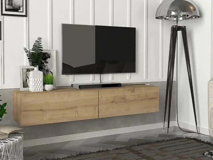 Meuble TV suspendu avec LED Aristo 135cm