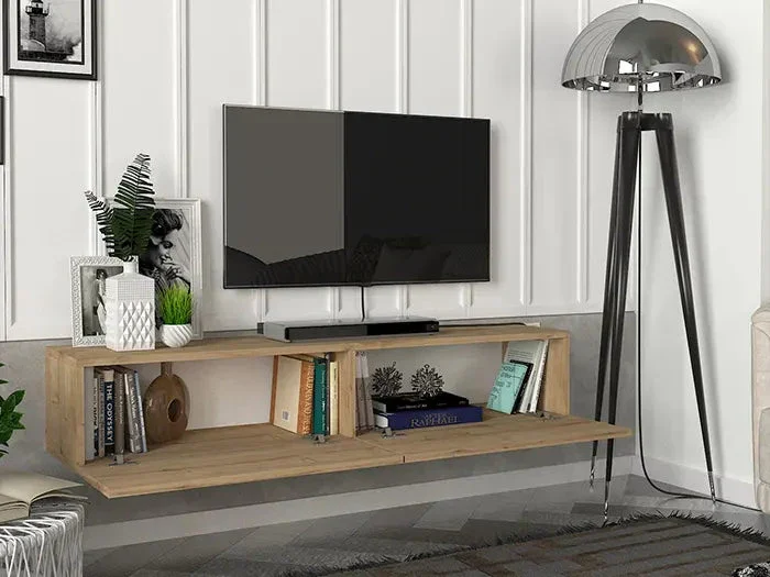 Meuble TV suspendu avec LED Aristo 135cm