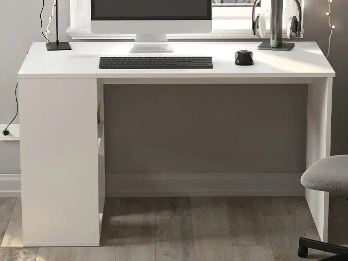 Bureau avec rangement SMYRNA Blanc