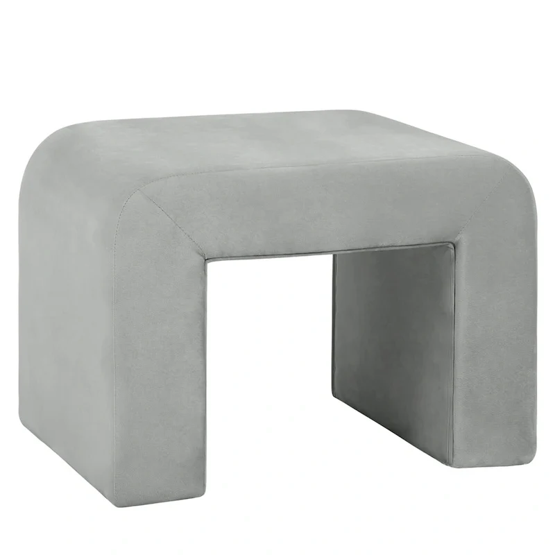 26 bancs modernes rembourrés en velours ou bouclette avec siège en mousse matelassée pour salon, chambre, bureau à domicile