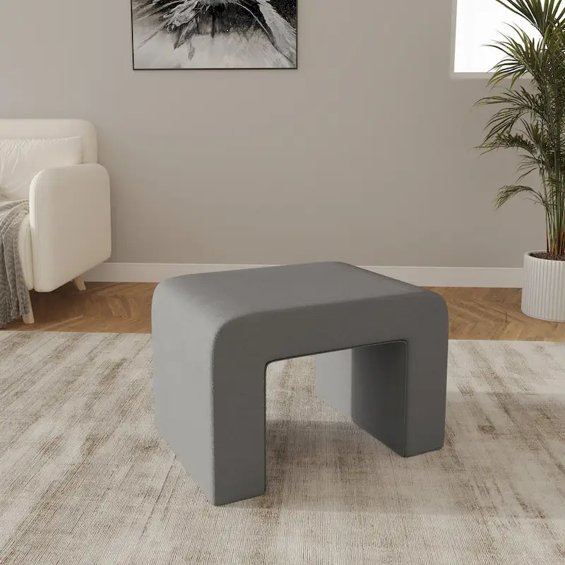 26 bancs modernes rembourrés en velours ou bouclette avec siège en mousse matelassée pour salon, chambre, bureau à domicile