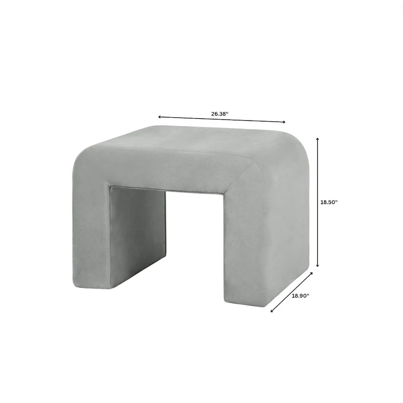 26 bancs modernes rembourrés en velours ou bouclette avec siège en mousse matelassée pour salon, chambre, bureau à domicile