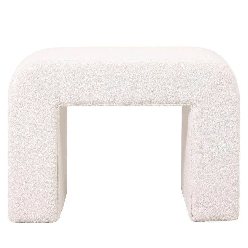 26 bancs modernes rembourrés en velours ou bouclette avec siège en mousse matelassée pour salon, chambre, bureau à domicile