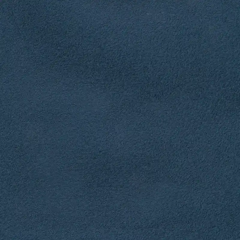 Causeuse dossier oreiller en microfibre bleu marine