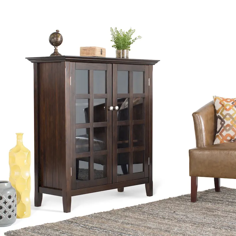 39-in. Solid Wood Storage Cabinet - 39w x 17d x 42.2h