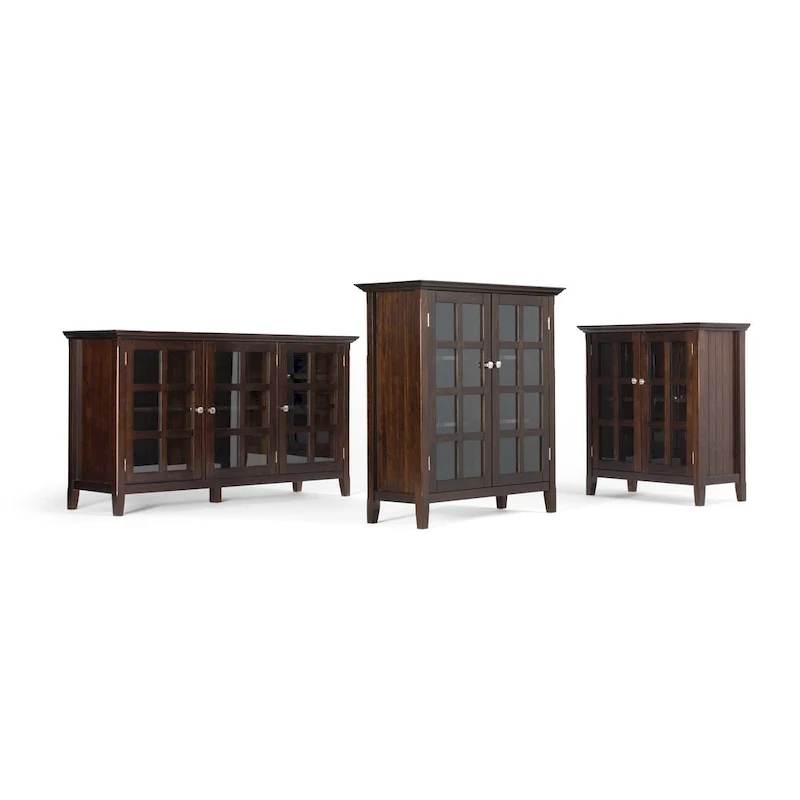 39-in. Solid Wood Storage Cabinet - 39w x 17d x 42.2h