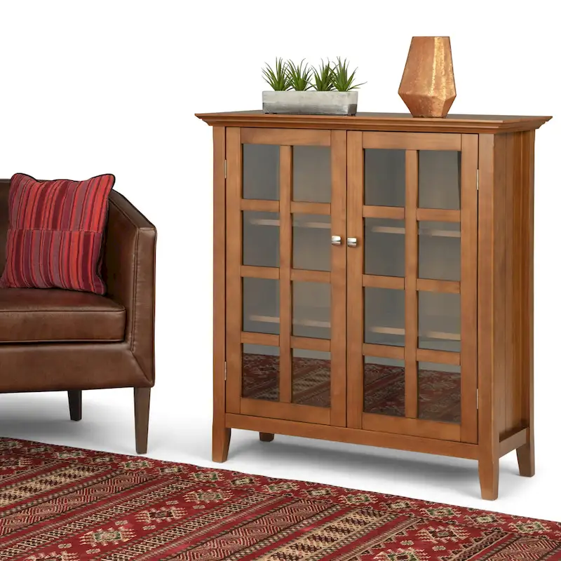 39-in. Solid Wood Storage Cabinet - 39w x 17d x 42.2h