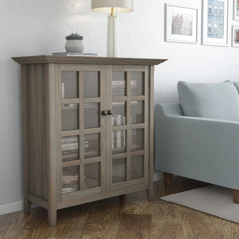 39-in. Solid Wood Storage Cabinet - 39w x 17d x 42.2h