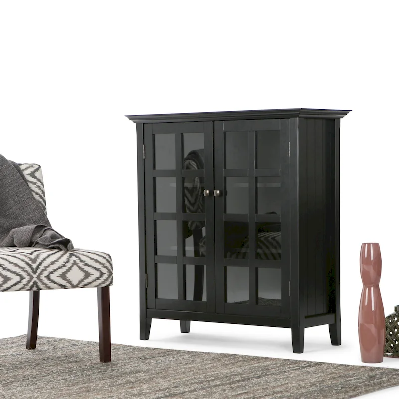 39-in. Solid Wood Storage Cabinet - 39w x 17d x 42.2h