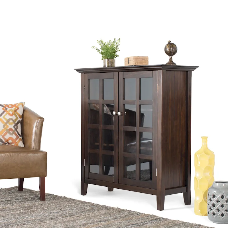 39-in. Solid Wood Storage Cabinet - 39w x 17d x 42.2h