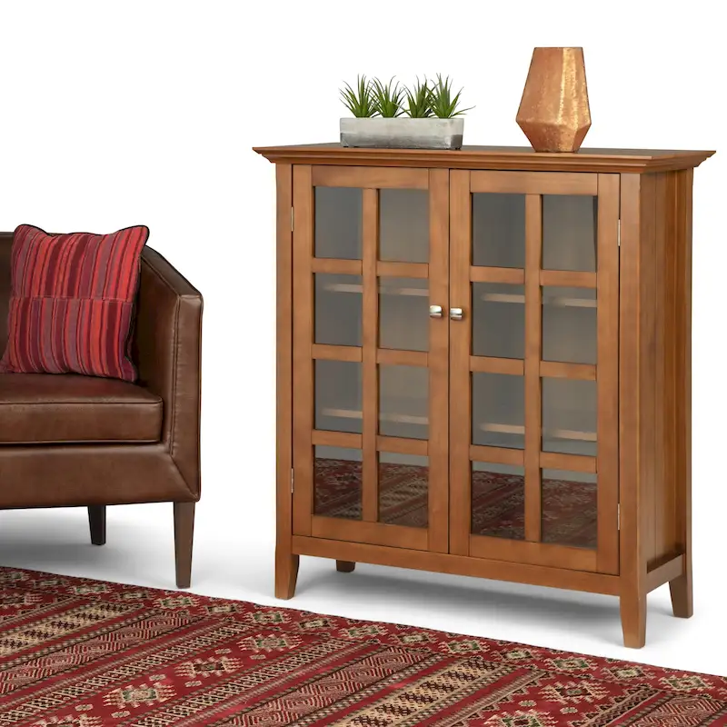 39-in. Solid Wood Storage Cabinet - 39w x 17d x 42.2h