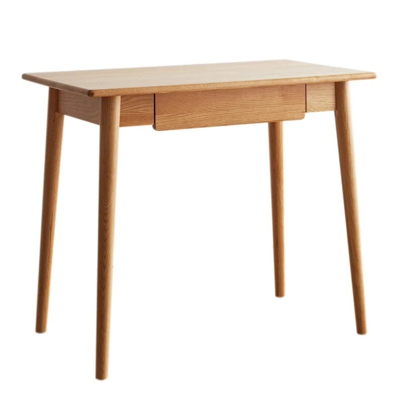 Bureau en bois de chêne massif naturel avec tiroir