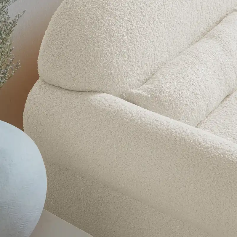 Causeuse moderne en bouclette pour le salon