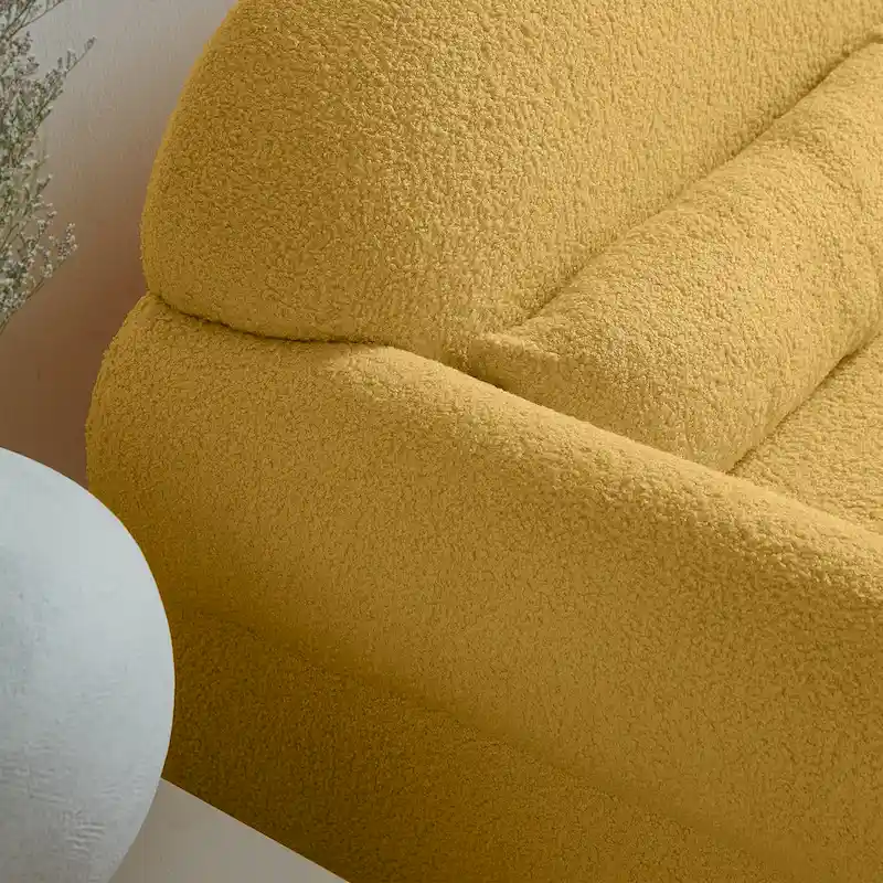 Causeuse moderne en bouclette pour le salon