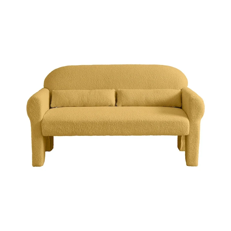 Causeuse moderne en bouclette pour le salon